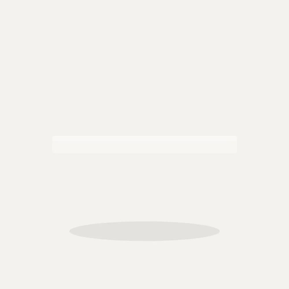 زاوية PVC ٢.٧ متر — أبيض
