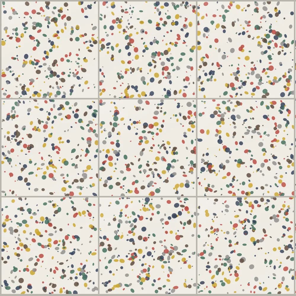 بورسلين أريستون تيرازو روما متعدد الألوان 40x40 مصقول تيرازو — أرضيات